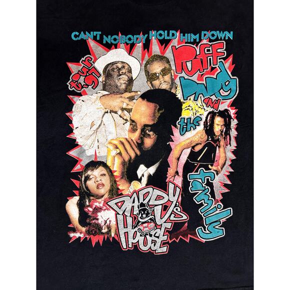 Vintage 90s Puff Daddy and The Family Tour Rap T-Shirt - Picture 3 of 6